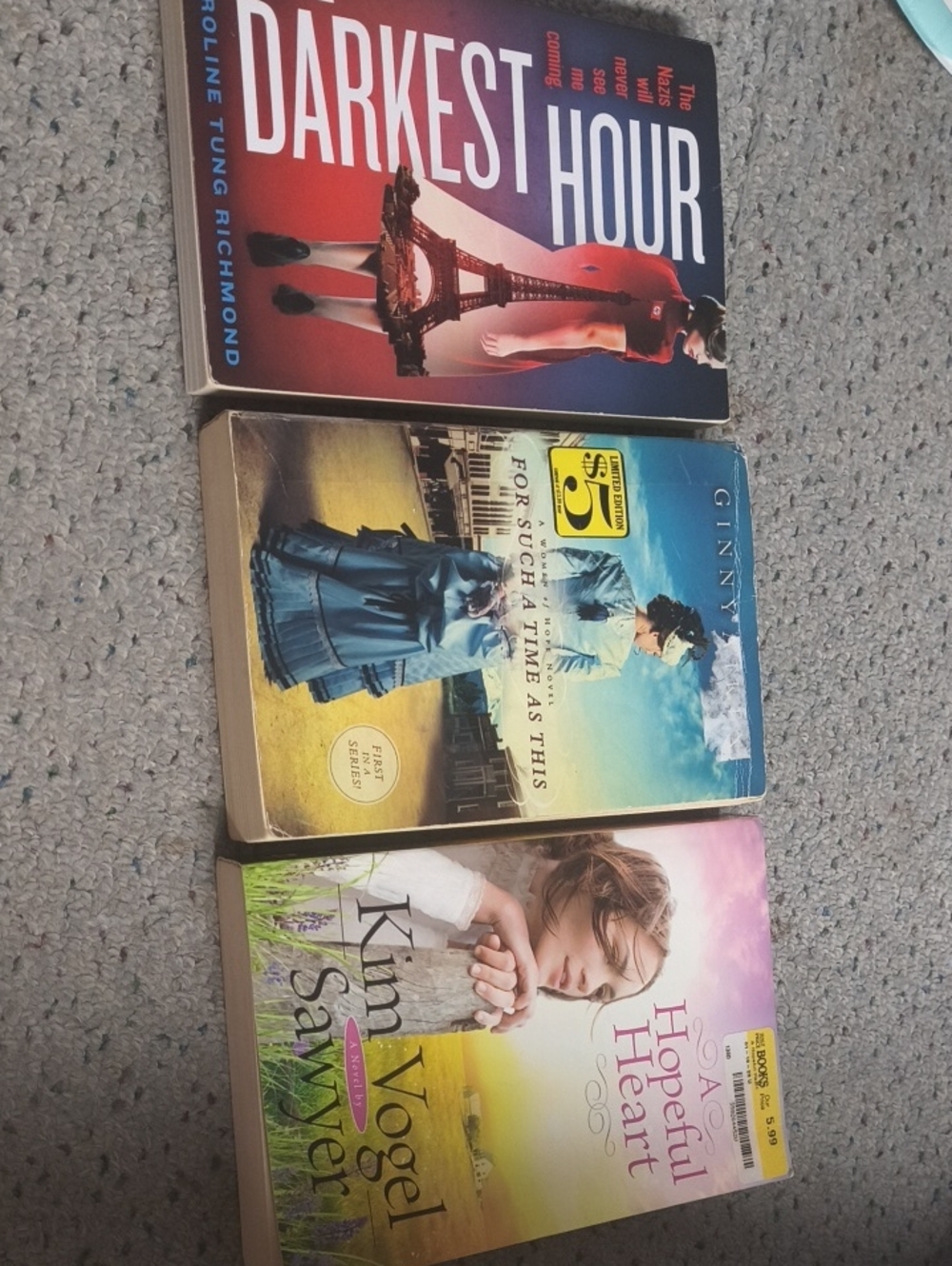 Scholastic Paperbacks with Red, Blue, Yellow Covers